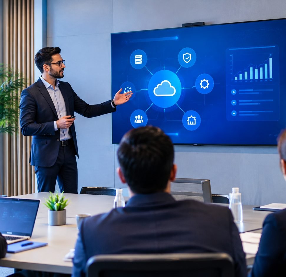 Présentation d'une solution digitale en réunion